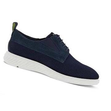 Men's Ecco St.1 Hybrid Lite Casual Shoes Blue / Navy | Canada 492GSO